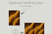 Modern Gold Wedding Invitation, an Invitation Template by InvitingStorys (Thumbnail 9 of 11)
