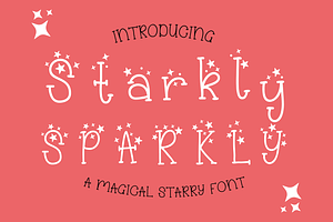 Starkly Sparkly Stars Font