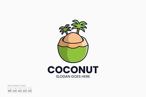 Coconut Island Logo, a Branding & Logo Template by Zeer Graphic