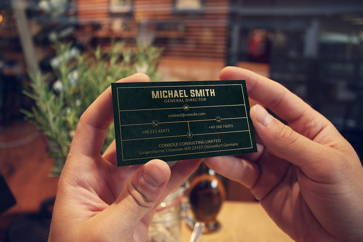 Gold And Black Business Card, a Business Card Template by Marvel (Photo 4 of 5)