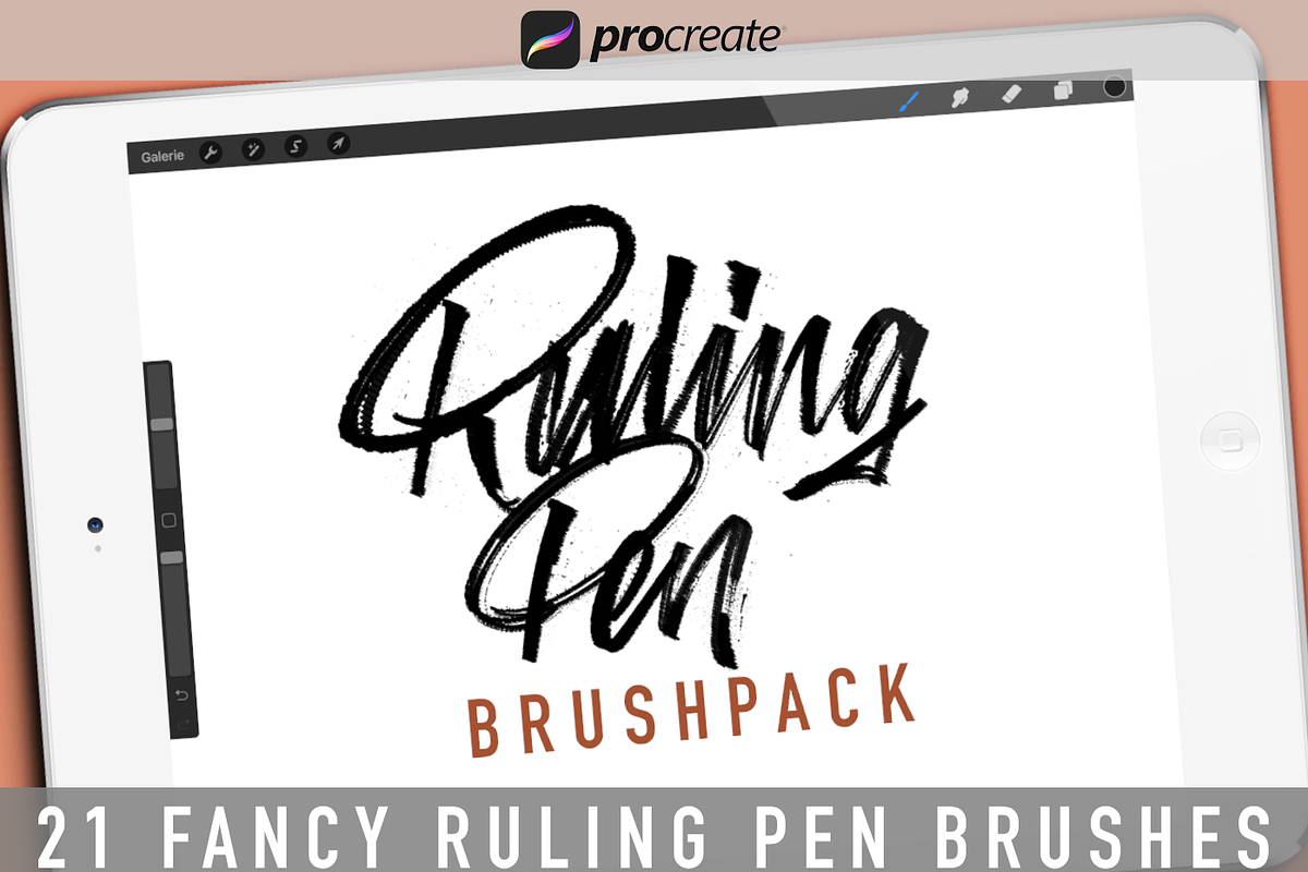 Ruling Pen Brushpack for Procreate, a Brush Add-On by Studio FabianFischer (Photo 1 of 6)