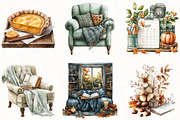 Cozy Autumn Planner Clipart, an Illustration by OK Design (Thumbnail 3 of 5)