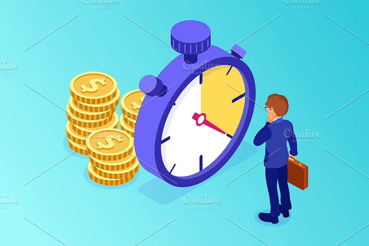 Businessman Faced with Choice, a Finance Illustration by TAlex (Photo 2 of 6)