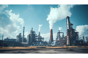 industrial steel Cement Factory ai, an Architecture Photo by pikepicture