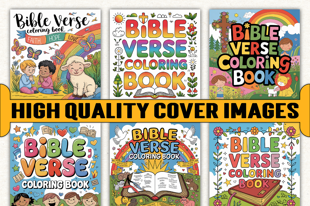 70+ Bible Verse Coloring Book Pages, an Education Illustration by Ink Gallery (Photo 4 of 6)