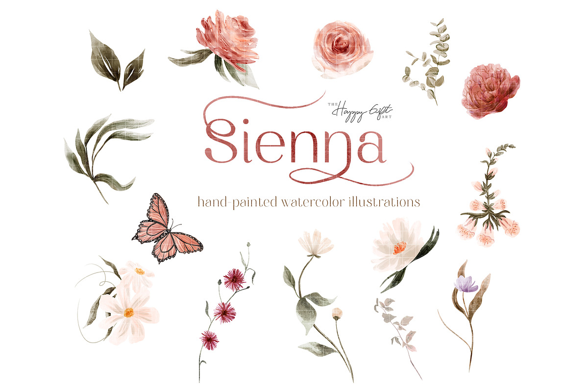 Wild floral illustrations - Sienna, an Illustration by TheHappyGiftArt (Photo 3 of 9)