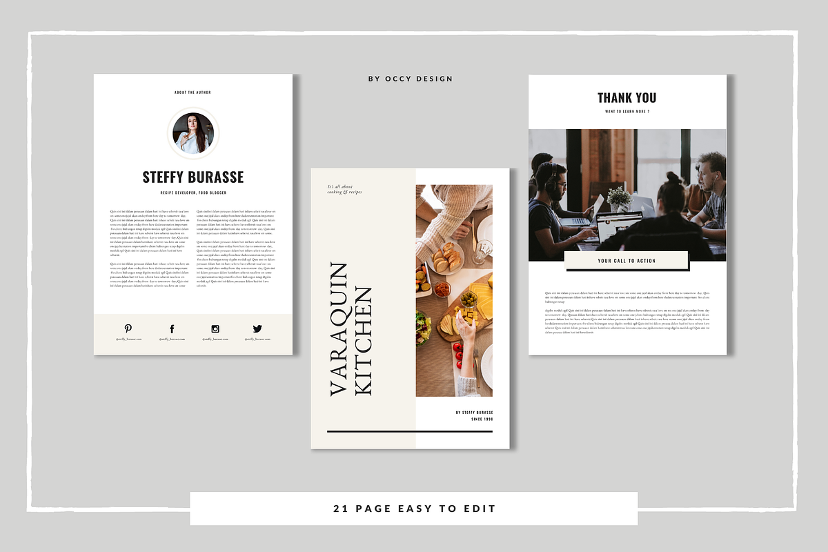 Canva Recipe Book / Cookbook, a Brochure Template by Occy Design (Photo 11 of 12)