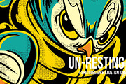 Un-Resting T-Shirt Illustration, an Animal Illustration by badsyxn (Thumbnail 1 of 5)
