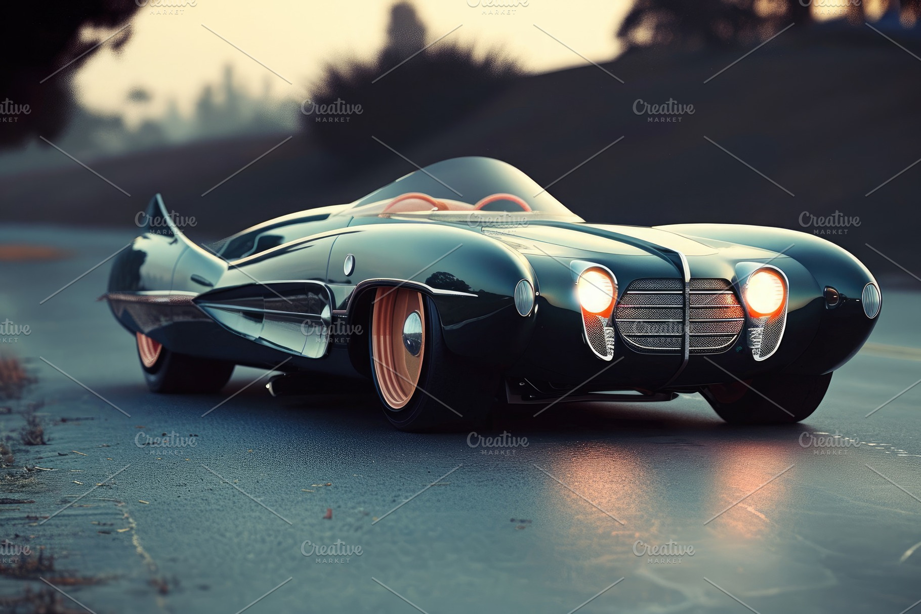 Black Sports Car Speeding Down Urban, a Photo by Iftikhar Alam