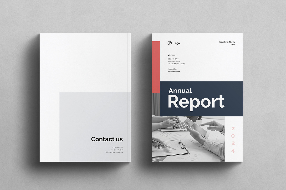 Annual Report Template, a Brochure Template by TemplatesForest (Photo 8 of 8)
