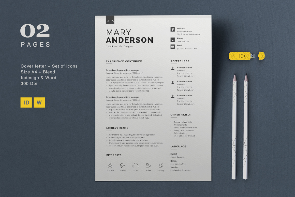 Resume Mary, a Resume Template by Astut (Photo 3 of 4)