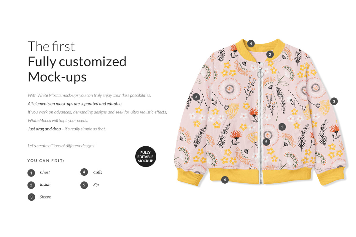 Baby Bomber Jacket Mock-ups Set, a Hoody Mockup by Mocca Mockups Store (Photo 4 of 22)