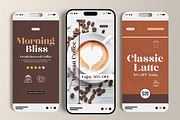 Coffee Social Media Story Set, a Social Media Template by MightyDesign (Thumbnail 1 of 6)