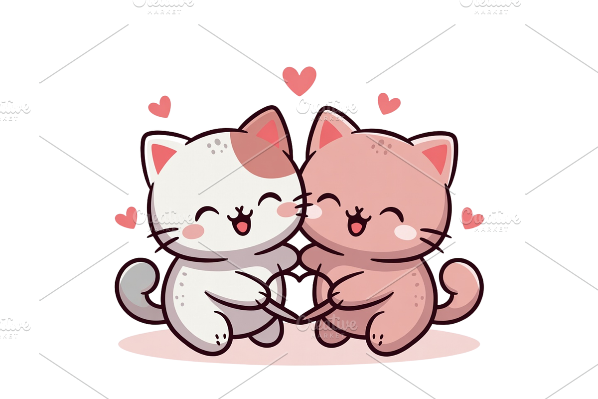 Prompt For Kawaii Valentine Clipart, a Seasonal Illustration by Creative design (Photo 6 of 7)
