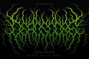 Deadscore | Black Metal Font Vol. 8