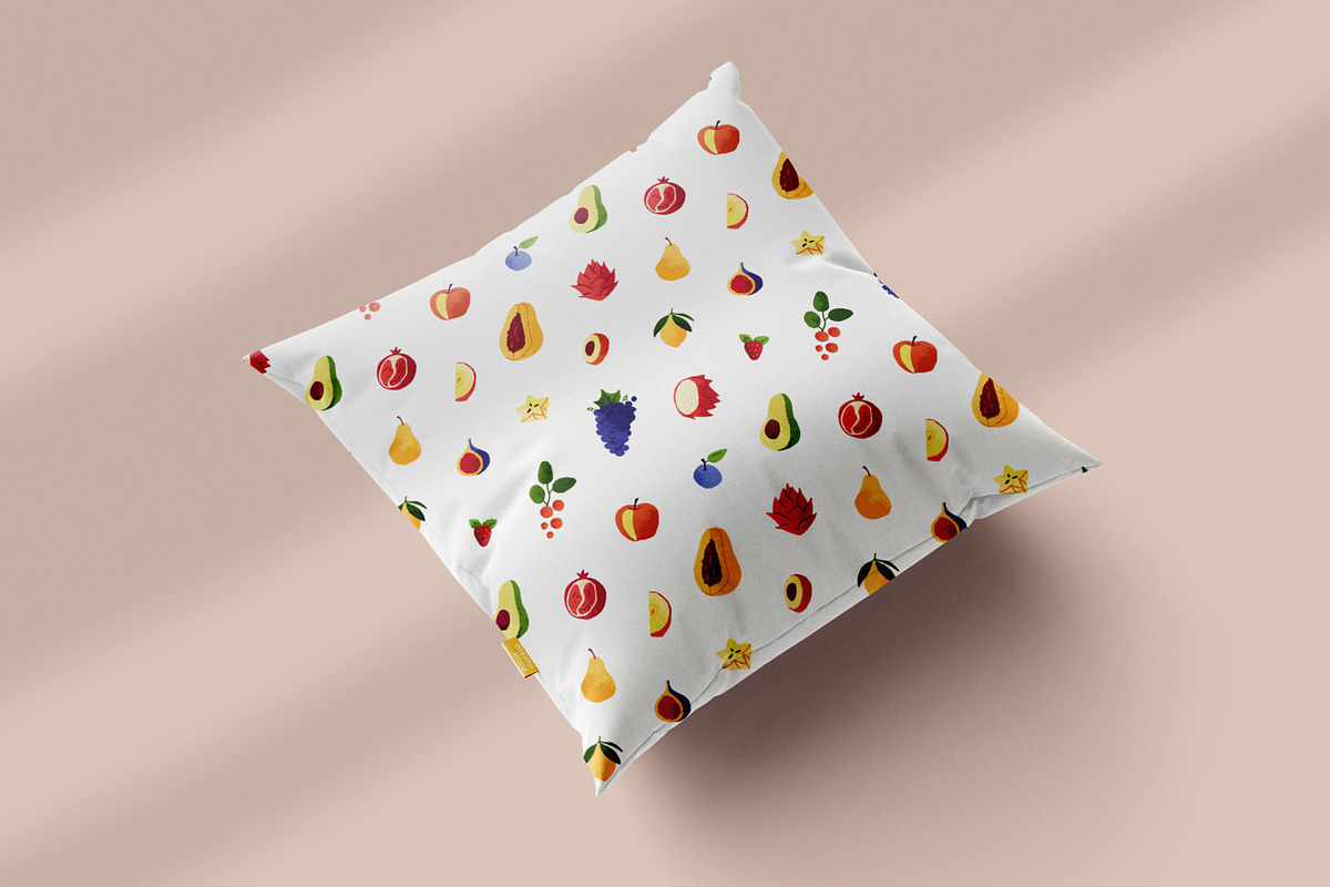 Fruits, berries set, patterns, cards, a Food Illustration by PaperTrident (Photo 9 of 13)