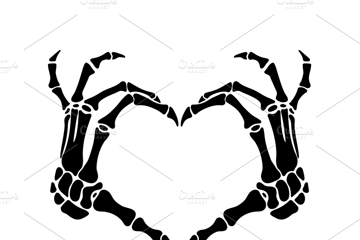 Skeleton Fingers Set, Cut Files, a Person Illustration by Watercolor_Vector Graphic (Photo 2 of 16)