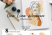 Abstract Female One Line Art, a Decorative Illustration by WalnutBird (Thumbnail 2 of 5)