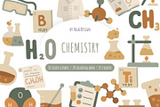 Science Lab Clipart Set, an Education Illustration by Palau (Thumbnail 1 of 10)