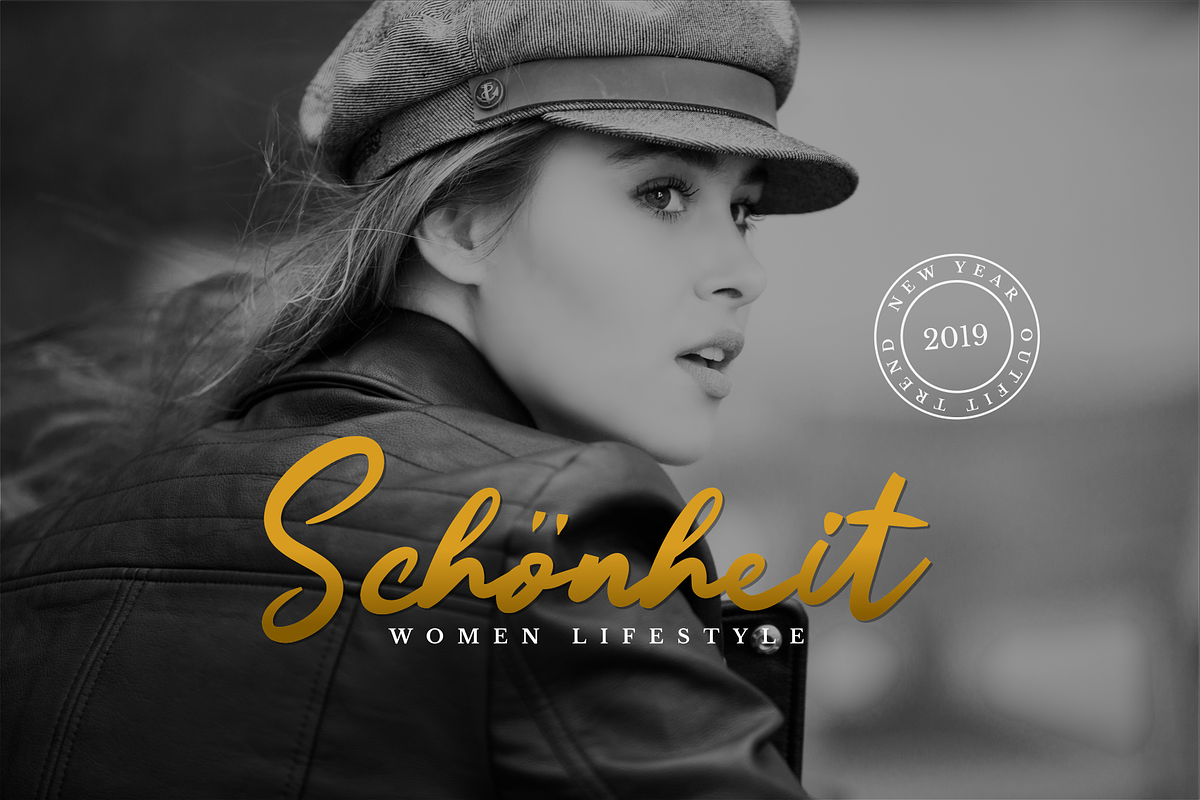 Ruthen Back - Stylish Font preview 4