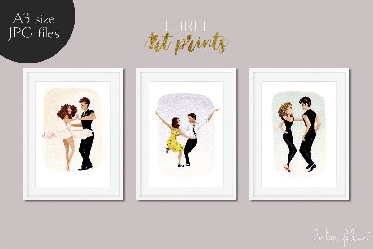 Mythical Dancing Couples, an Illustration by Fantom Fifi Art (Photo 4 of 5)