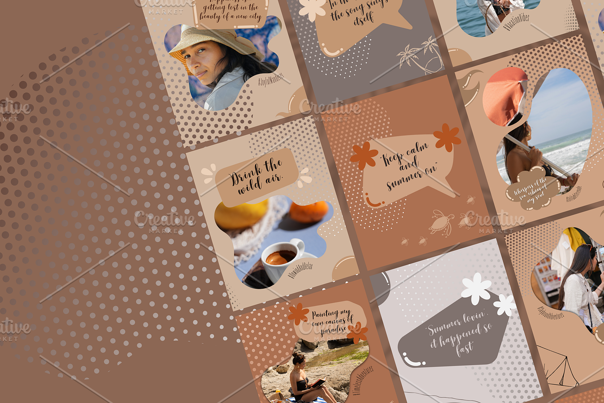Summer Trip Social Media Kit, a Social Media Template by PaolaroiDesign (Photo 5 of 5)