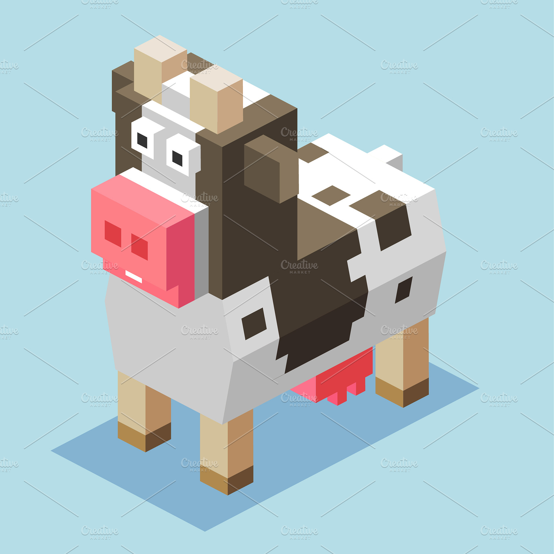 3D Illustration Isometric Collection, an Animal 3D Model by Designbytowo (Photo 7 of 16)