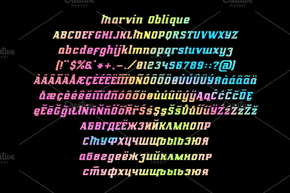 Marvin regular & oblique preview 3