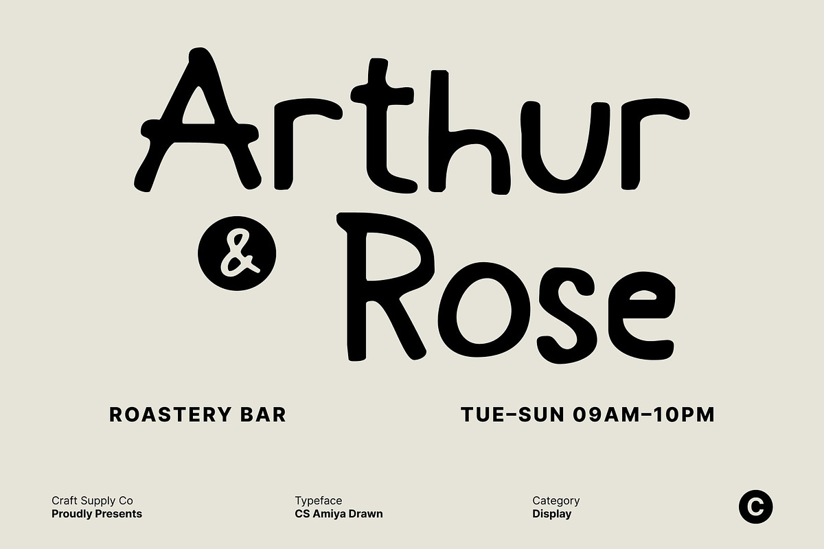 CS Amiya Drawn, a Handwritten Font by Craft Supply Co. (Photo 7 of 8)