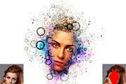 Bubble Watercolor Photoshop Action, a Brushes & More by Studio Retouch (Thumbnail 8 of 14)