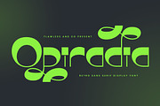 Opiradia - Retro Sans Serif Font, a Sans Serif Font by Flawless And Co (Thumbnail 1 of 10)