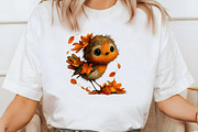 Whimsical Autumn Fall Robin Clipart, a Seasonal Illustration by Designworld (Thumbnail 8 of 11)