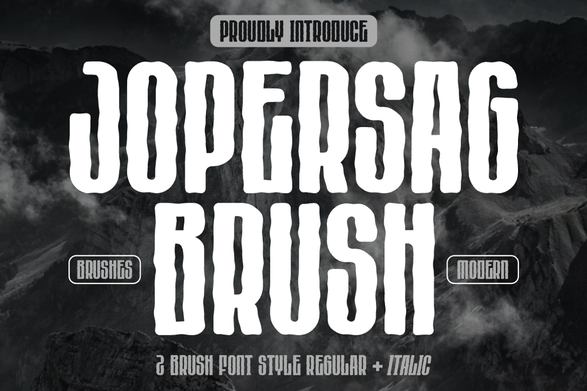 Jopersag Brush, a Handwritten Font by QR Design Studio (Photo 1 of 10)