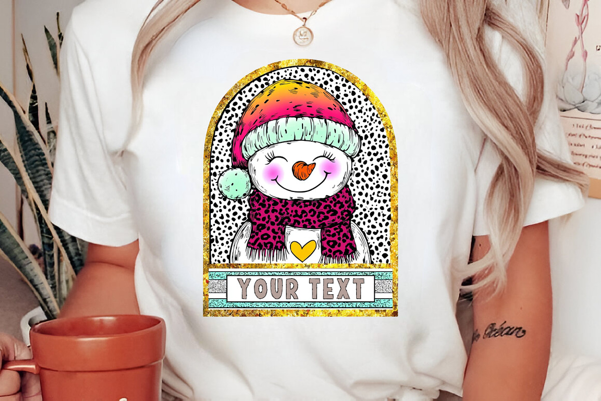 Snowman Coquette glitter Snowman png, an Illustration by Libby Wishes (Photo 4 of 6)