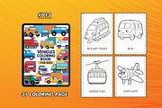 31 Vehicles Coloring Pages For Kids, a Graphic by Wilin Digital (Thumbnail 1 of 2)