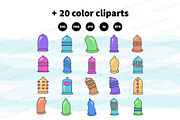 Condoms Multicolored Protection Art, an Object Illustration by Palau (Thumbnail 3 of 11)