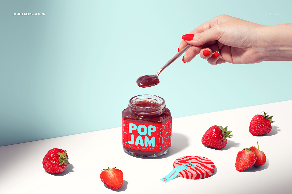 Jam Jar Mockup Bundle, a Cups & Container Mockup by creatsy5 (Photo 54 of 65)