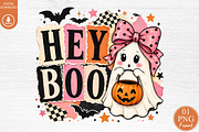 Hey Boo Halloween Sublimation Design, a Seasonal Illustration by Rose Art (Thumbnail 1 of 4)