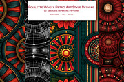 Roulette Wheel Retro Art Styles, a Pattern Graphic by karenfoleyphoto (Thumbnail 1 of 11)