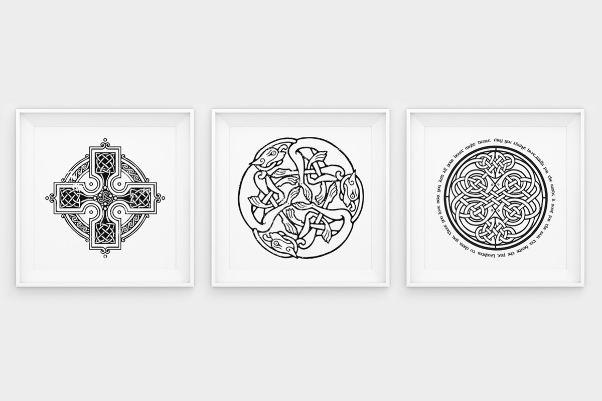 Celtic Patterns Vector Pack, a Graphic by Twinbrush (Photo 3 of 11)