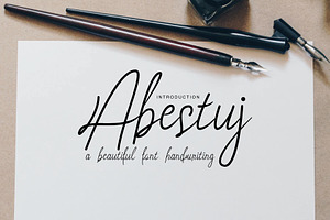 Abestuj - Script Font