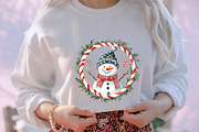 Whimsical Christmas Snowman Clipart, an Illustration by designcity5 (Thumbnail 5 of 5)