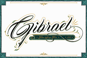 Gibrael, a Script Font by TRF Fonts