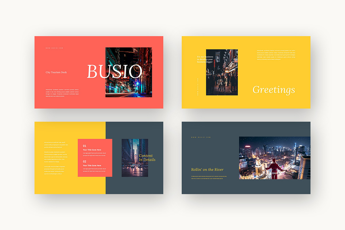 Busio : City Tourism Powerpoint preview 2