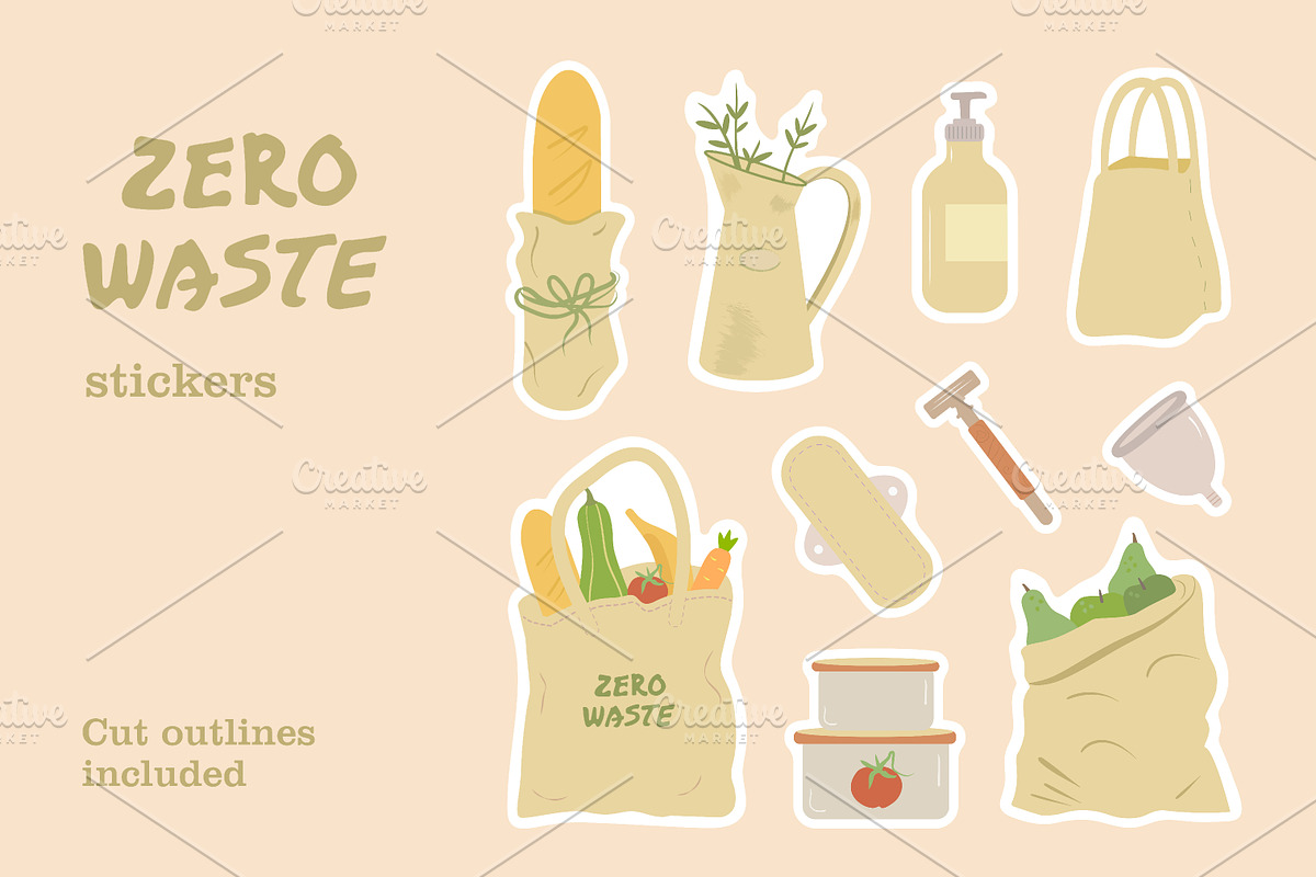 Zero Waste objects, an Object Illustration by Tallina (Photo 3 of 13)