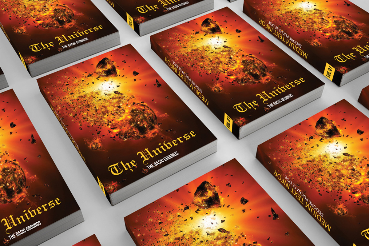 Universe Book Cover Print Template, a Stationery Template by Psd Templates (Photo 3 of 4)
