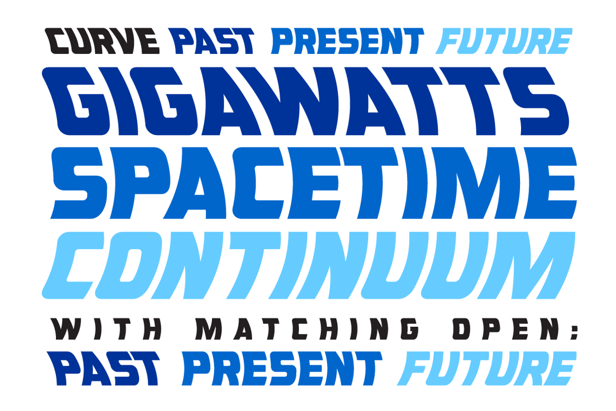 Double Back - retro sci-fi logo font, a Font by Comicraft Fonts (Photo 2 of 7)