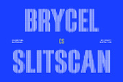 CS Brycel Slitscan, a Sans Serif Font by Craft Supply Co. (Thumbnail 1 of 8)
