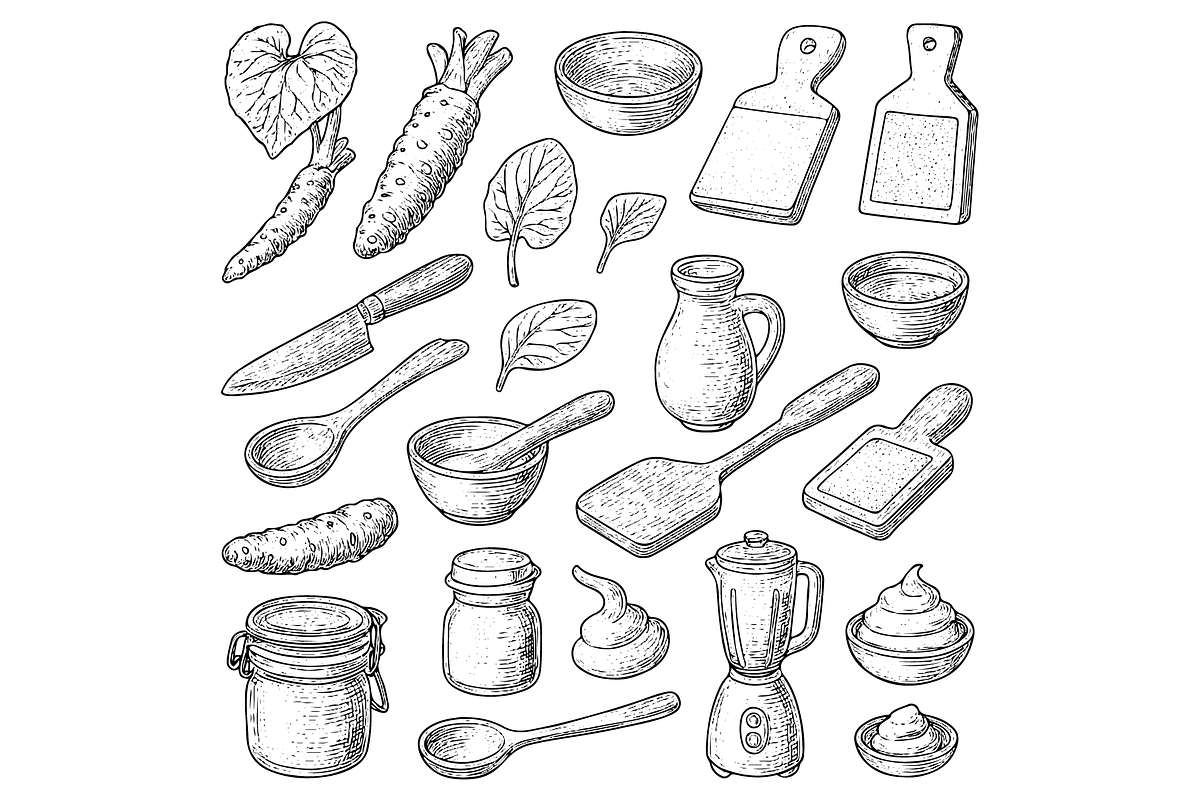 Kitchen Essentials Illustration, an Object Graphic by nikagraphic (Photo 3 of 3)
