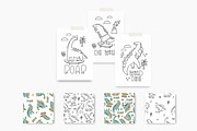 CUTE DINO BUNDLE, an Animal Illustration by Barkova Nadya (Thumbnail 7 of 13)